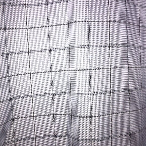 Egara Windowpane Print Long Sleeve Men's Dress Shirt Size 15-15 1/2 - Picture 10 of 11